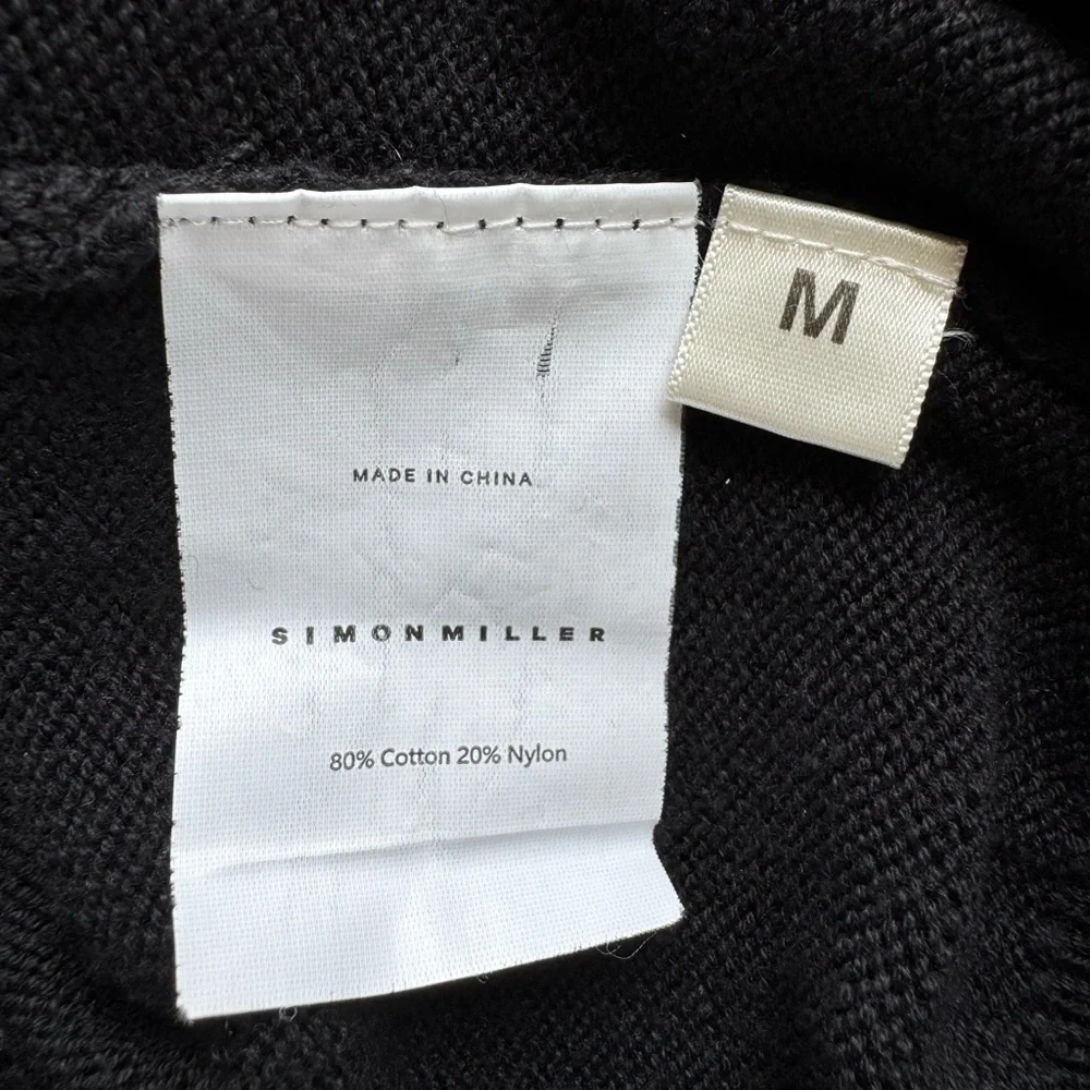 Simon Miller Black Turtleneck Sweater Size Medium - Picture 2 of 3